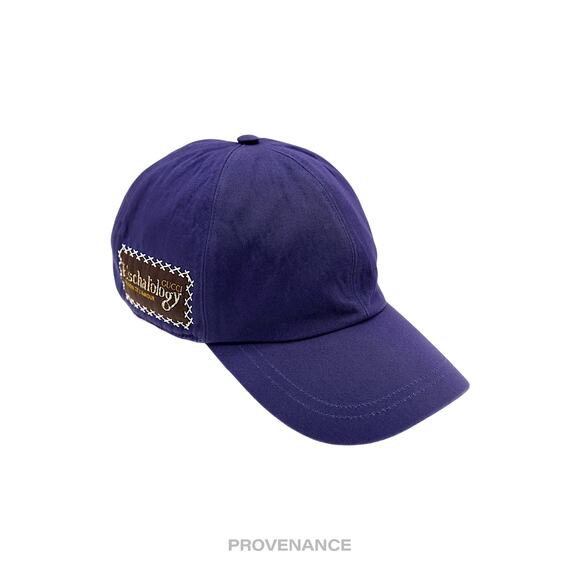 🔴 Gucci Eschatology Patch Logo Hat Cap - Blue - Picture 1 of 11